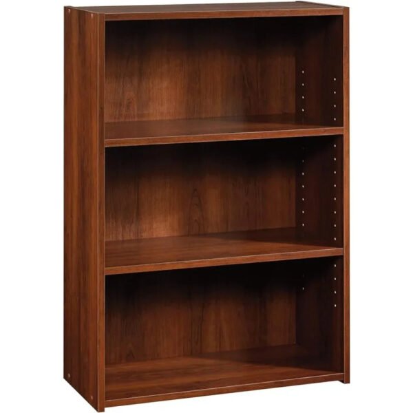 3-Shelf Bookcase/ Book Shelf L: 24.57" X W: 11.50" X H: 35.28" Brook Cherry Finish Bookshelf Living Room Furniture Home