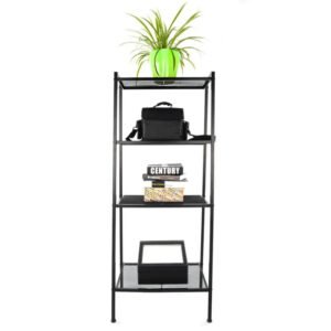 4 Tier Bookshelf Indoor Flower Pot Stand Modern Ladder Book Shelf Multifunction Bookcase Storage Rack Indoor Outdoor Organizer