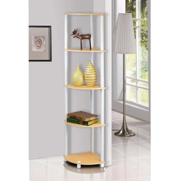 5 Tier Corner Display Rack Multipurpose Shelving Unit 2 Pack