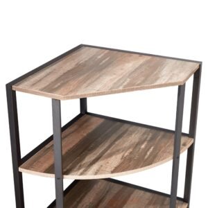 Corner Shelf Small Bookcase Modern Corner Bookshelf Bookcase  Corner Storage Rack Plant Stand for Living Room Home Office Kitchen Small Space (Color : Two-Tone  Size : 4-Tier)
