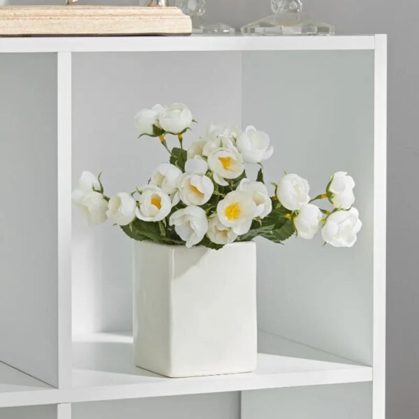 6-Cube Storage Organizer, White  Bookcase, Display Shelf