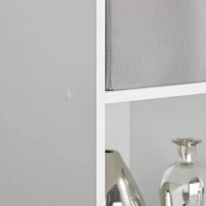 6-Cube Storage Organizer, White  Bookcase, Display Shelf