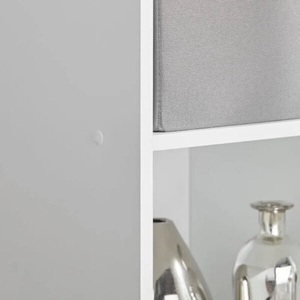 6-Cube Storage Organizer, White  Bookcase, Display Shelf