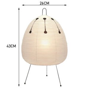 6000K Dimming Floor Lamp Noguchi Lamp Japanese Rice Paper Lamp Soft Light Bedside Lamp for Living Room Bedroom Decor