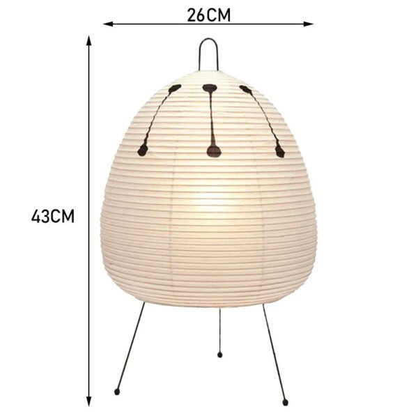6000K Dimming Floor Lamp Noguchi Lamp Japanese Rice Paper Lamp Soft Light Bedside Lamp for Living Room Bedroom Decor
