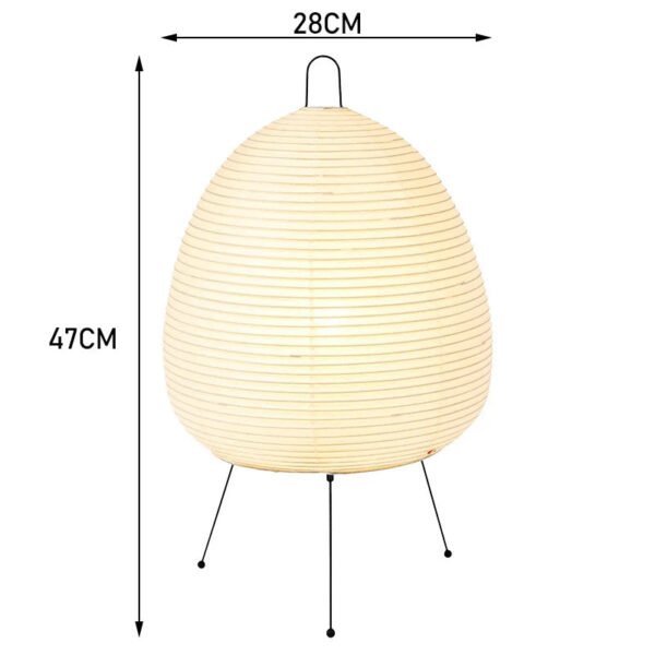 6000K Dimming Floor Lamp Noguchi Lamp Japanese Rice Paper Lamp Soft Light Bedside Lamp for Living Room Bedroom Decor