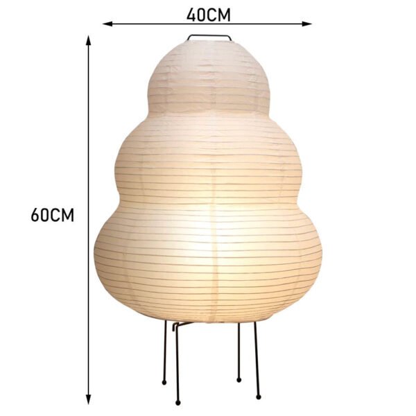 6000K Dimming Floor Lamp Noguchi Lamp Japanese Rice Paper Lamp Soft Light Bedside Lamp for Living Room Bedroom Decor