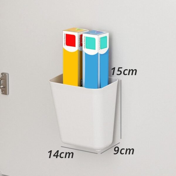 Topyond Adhesive Wall Mounted Organizer, Compact Floating Shelf for No Drilling, Pen, Remote Controller, Cellphone Holder, Wall Storage for Home, Office