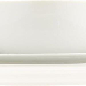 Amazon Basics 18-Piece Kitchen Dinnerware Set, Plates, Dishes, Bowls, Service for 6 - White