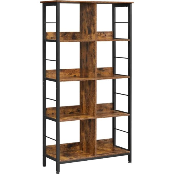 8 Compartment Bookshelf Living Room Modular Furniture 4-tier Bookcase 31.5 X 13 X 58.7 Inches for Office Bedroom Storage Shelf