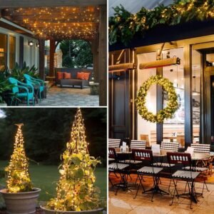 2 Pack USB Fairy Lights Plug in [Each 66 ft 200 LED] Twinkle String Lights with Remote and Timer 8 Modes Copper Wire Mini Starry Lights for DIY Christmas Wedding Party Bedroom Decorations, Warm White