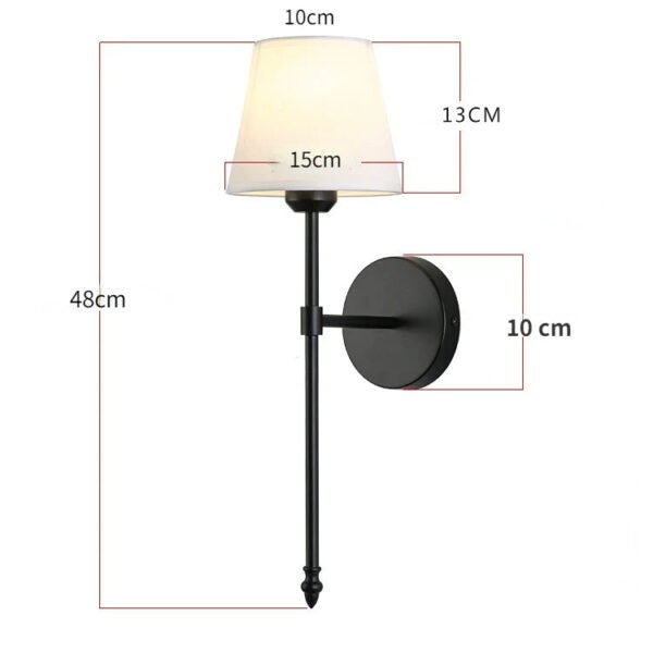 American Living Room Wall Lamp Modern Bedroom Bed Lamp Light Luxury Creative Lampshade Staircase Walkway Decorative Light