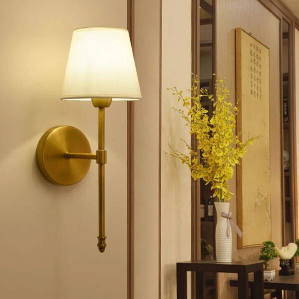 American Living Room Wall Lamp Modern Bedroom Bed Lamp Light Luxury Creative Lampshade Staircase Walkway Decorative Light