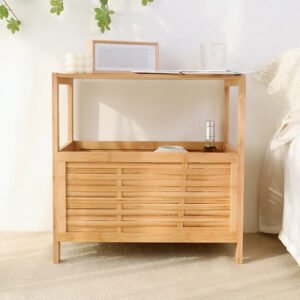 Bamboo Bedroom Bedside Table Small Coffee Table Home Furniture Storage Rack Night Stand Modern and Minimalist