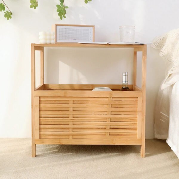 Bamboo Bedroom Bedside Table Small Coffee Table Home Furniture Storage Rack Night Stand Modern and Minimalist