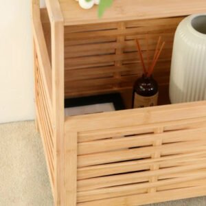Bamboo Bedroom Bedside Table Small Coffee Table Home Furniture Storage Rack Night Stand Modern and Minimalist