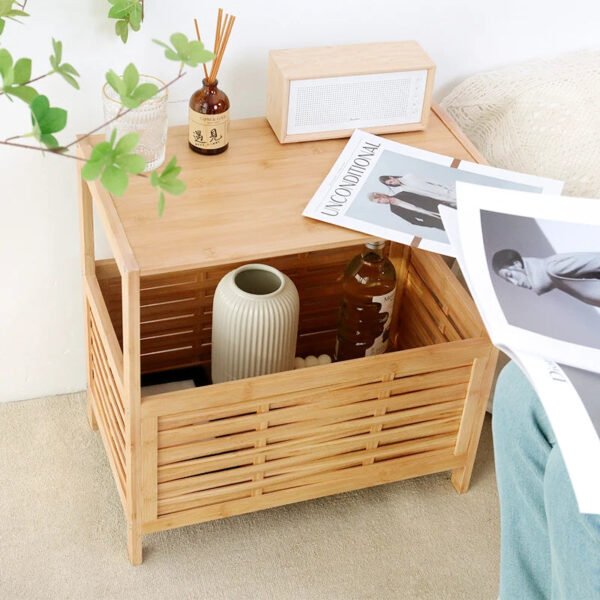 Bamboo Bedroom Bedside Table Small Coffee Table Home Furniture Storage Rack Night Stand Modern and Minimalist