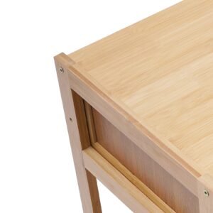 Bamboo Nightstand Bedside Table Side Table End Table With Drawer And Storage Shelf For Bedroom Easy Assembly