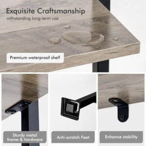 Bookshelf, 5-Tier Ladder Shelf, Book Storage Organizer Case Open Shelves, Tall Narrow Bookcase