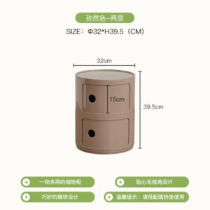 Circular Bedside Tables,Plastic Living Room TV Cabinets,Sofa Side,Multi-layer Storage Cabinet,Corner Table Furniture Customized