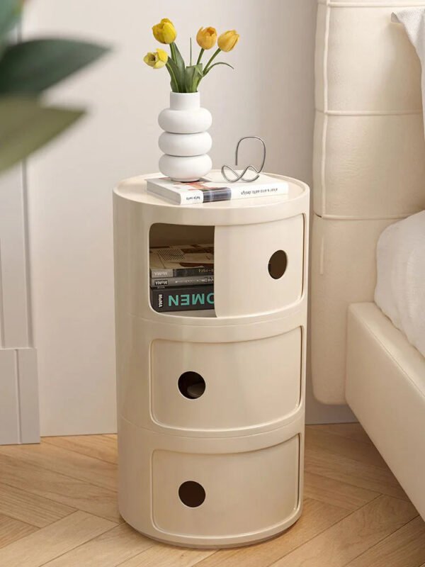 Circular Bedside Tables,Plastic Living Room TV Cabinets,Sofa Side,Multi-layer Storage Cabinet,Corner Table Furniture Customized