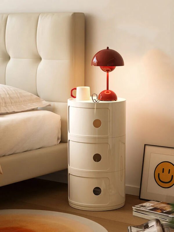 Circular Bedside Tables,Plastic Living Room TV Cabinets,Sofa Side,Multi-layer Storage Cabinet,Corner Table Furniture Customized