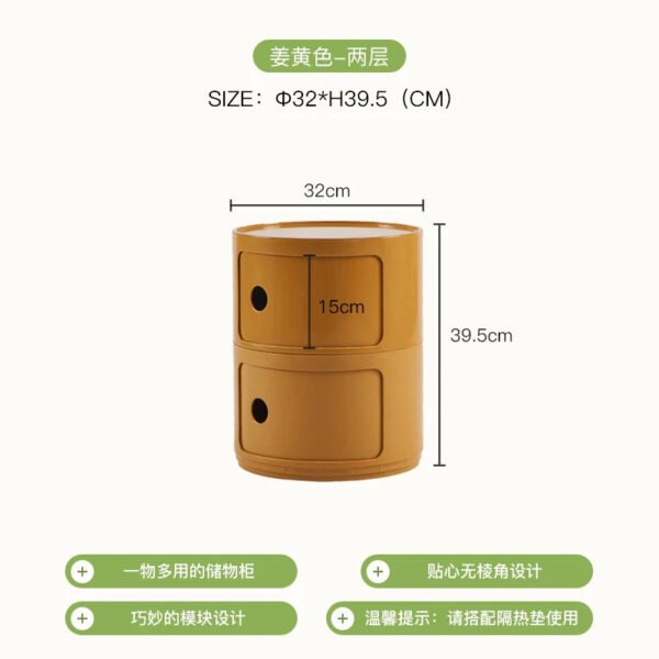 Circular Bedside Tables,Plastic Living Room TV Cabinets,Sofa Side,Multi-layer Storage Cabinet,Corner Table Furniture Customized