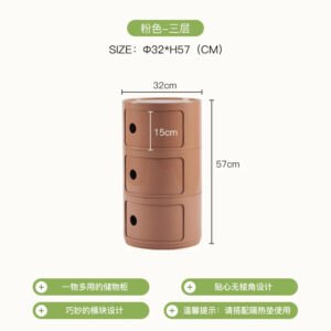 Circular Bedside Tables,Plastic Living Room TV Cabinets,Sofa Side,Multi-layer Storage Cabinet,Corner Table Furniture Customized