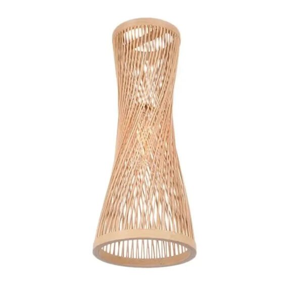 Classic Chinese Style Bamboo Glossy Chandelier Ceiling Hand-woven Rattan Chandelier Lighting Fixtures Weaving Home Life