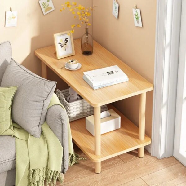 Coffee Tables Wood Modern Living Room Tea Table Simple Creative Double Side Tables Nordic Sofa Table Nightstand Furniture Decor