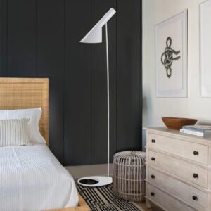 E27 Corner Floor Lamp Black White LED Floor Lights Designer Arne Jacobsen for Living Room Nordic Decoration Home Stand Lamp