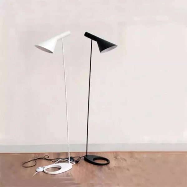 E27 Corner Floor Lamp Black White LED Floor Lights Designer Arne Jacobsen for Living Room Nordic Decoration Home Stand Lamp