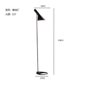 E27 Corner Floor Lamp Black White LED Floor Lights Designer Arne Jacobsen for Living Room Nordic Decoration Home Stand Lamp