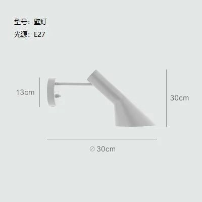 E27 Corner Floor Lamp Black White LED Floor Lights Designer Arne Jacobsen for Living Room Nordic Decoration Home Stand Lamp