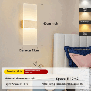European and American minimalist LED indoor wall lights, fashionable acrylic hotel door lights, bedroom bedside lights