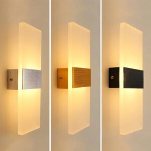 European and American minimalist LED indoor wall lights, fashionable acrylic hotel door lights, bedroom bedside lights