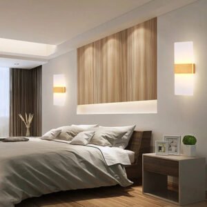 European and American minimalist LED indoor wall lights, fashionable acrylic hotel door lights, bedroom bedside lights