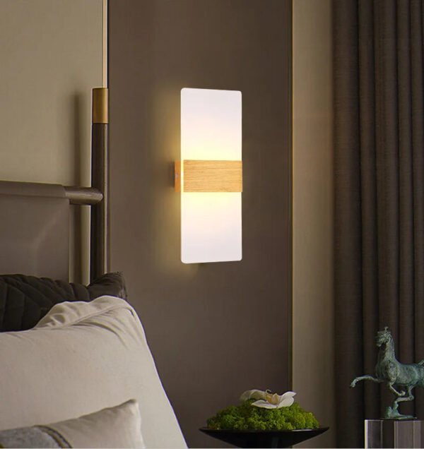 European and American minimalist LED indoor wall lights, fashionable acrylic hotel door lights, bedroom bedside lights