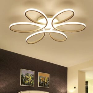 Flush Mount Lamp Three Colors Living Room Corridor Lights Super Bright Household LED Chandelier Eye Care for Bedroom Living Room