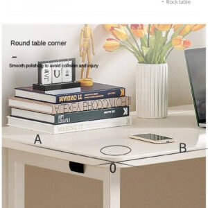 Folding Desk Writing Computer Desk for Home Office, No-Assembly Study Office Desk Foldable Table for Small Spaces