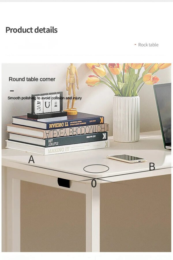 Folding Desk Writing Computer Desk for Home Office, No-Assembly Study Office Desk Foldable Table for Small Spaces