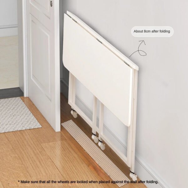 Folding Desk Writing Computer Desk for Home Office, No-Assembly Study Office Desk Foldable Table for Small Spaces