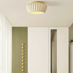 French Cream Wind Ceiling Lamp Balcony Cloakroom Porch LED Ceiling Light Simple Modern Bedroom Corridor Hanging Lighting Fixture