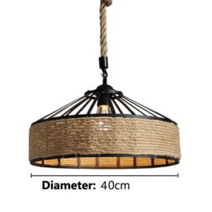 Iron Rope American Industry Loft Chandelier Creative Headlight Restaurant Bar Cafe Light Dining Room Pendant Lamp Droplight