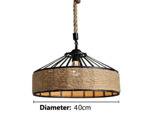 Iron Rope American Industry Loft Chandelier Creative Headlight Restaurant Bar Cafe Light Dining Room Pendant Lamp Droplight