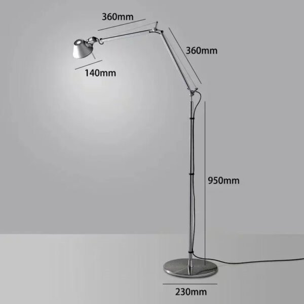 Italian Designer Floor Lamp Mechanical Light Rocker Arm Medieval Living Room Sofa Standting Lighting Bedroom Industrial Style