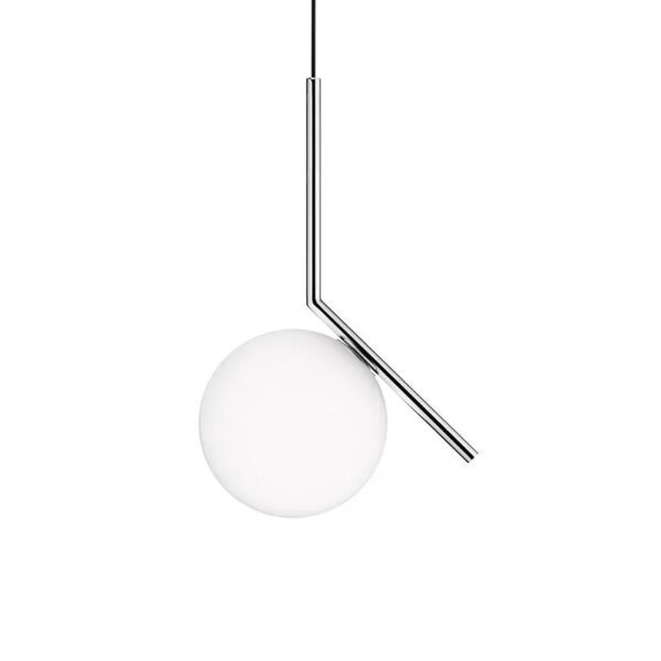 Italy Designer LED Pendant Lamp White Ball Hanging Light Chandelier for Bedroom Living Room
