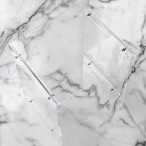 Net Celebrity Fashionable Acrylic Sofa Bedside Table, Customizable Size Acrylic Storage Cabinet Ins