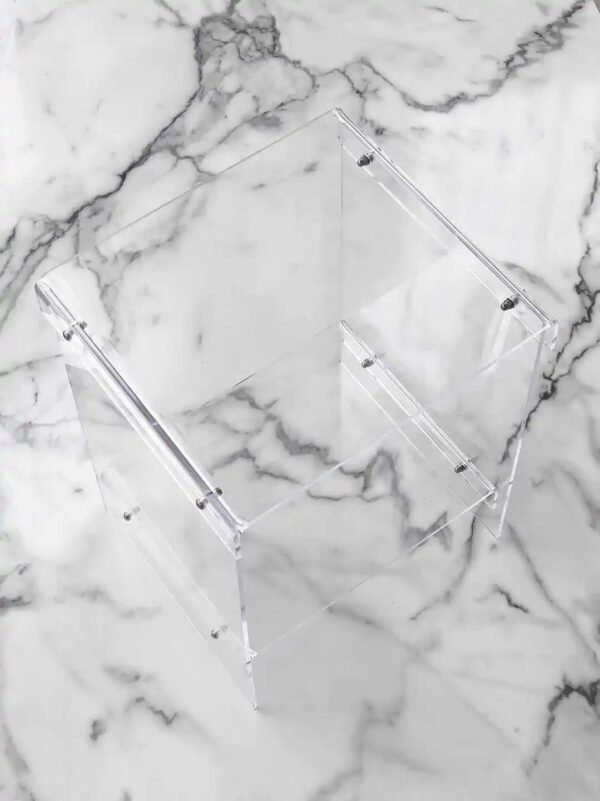 Net Celebrity Fashionable Acrylic Sofa Bedside Table, Customizable Size Acrylic Storage Cabinet Ins