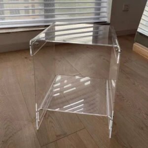 Net Celebrity Fashionable Acrylic Sofa Bedside Table, Customizable Size Acrylic Storage Cabinet Ins